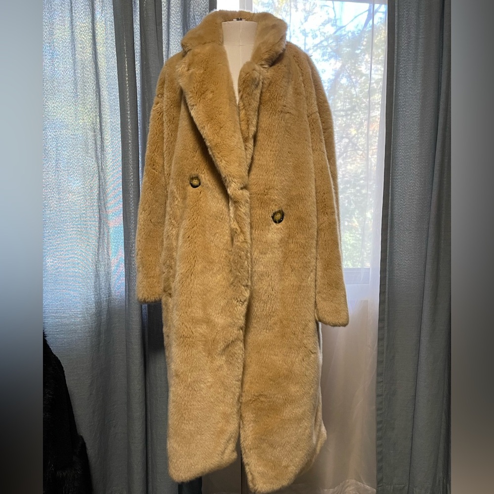 H&M faux fur jacket